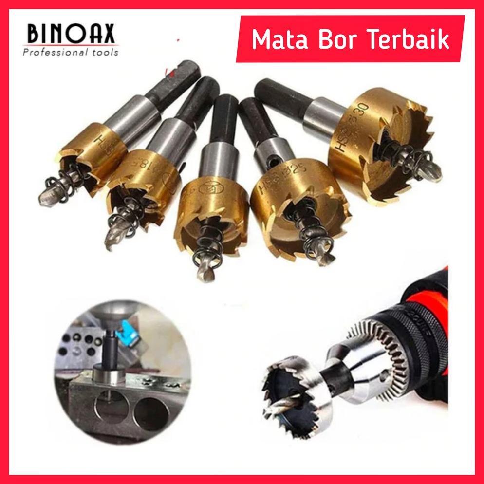 Skyline Style Mata Bor Besi Lubang Plong Holso Hole Saw Set 5 Pcs Original Peralatan Tukang
