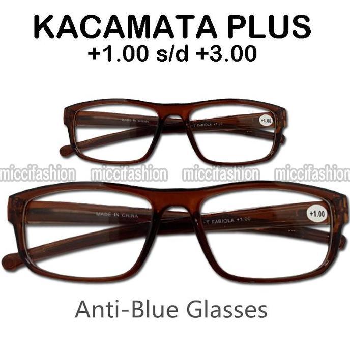 Kacamata Plus (+) Anti Radiasi Pria Wanita Kacamata Baca Plus Blueray