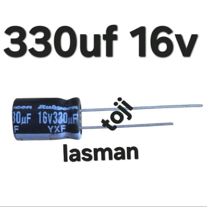 ( 330 uf 16v )   elko elco 16v330uf 330 uf mf micro mikro 16v 16v330 uf 85 105 termurah best seller 