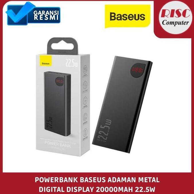 BASEUS Powerbank 20000mAh Quick Charge Adaman Metal Digital Display