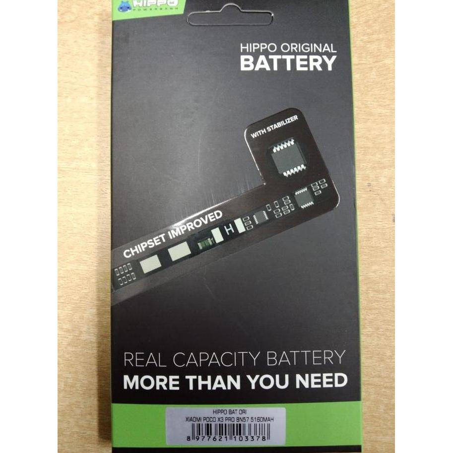 Hippo baterai BN57 5160 MAH Baterai Battery poco X3 Pro Cell
