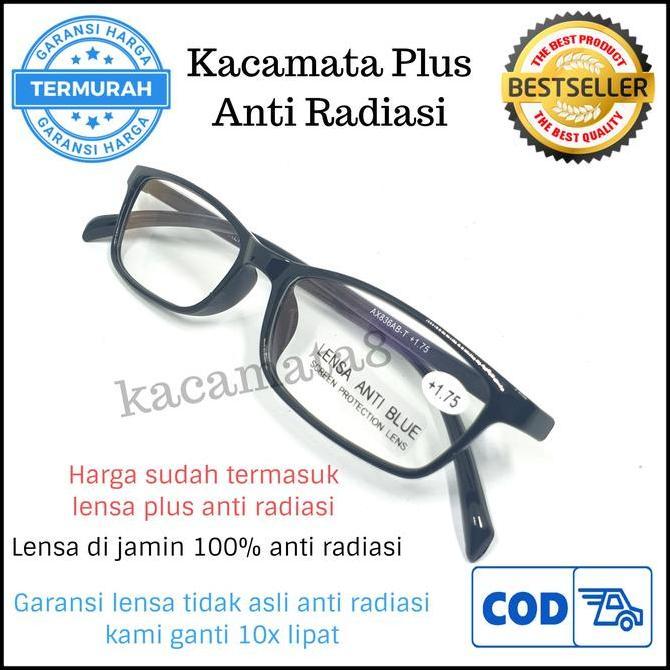 Kacamata Plus Baca Anti Radiasi