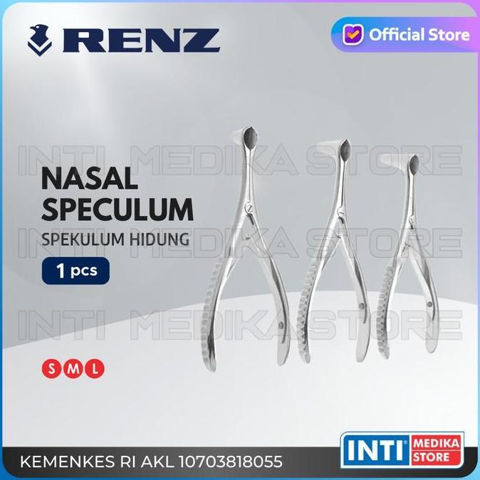 Renz - Speculum Nasal Hidung | Stainless Steel Klem Spekulum Tht