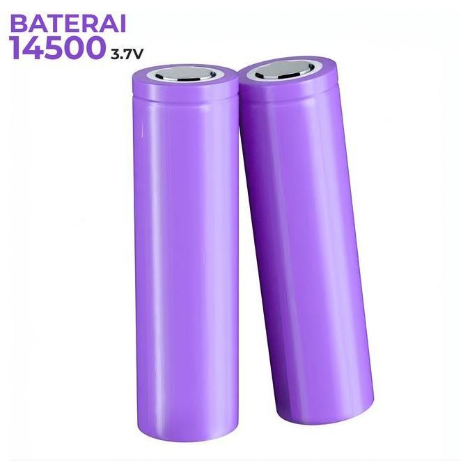 Baterai 14500 Baterai lithium-ion 3.7 Volt dengan Kapasitas 500mAh