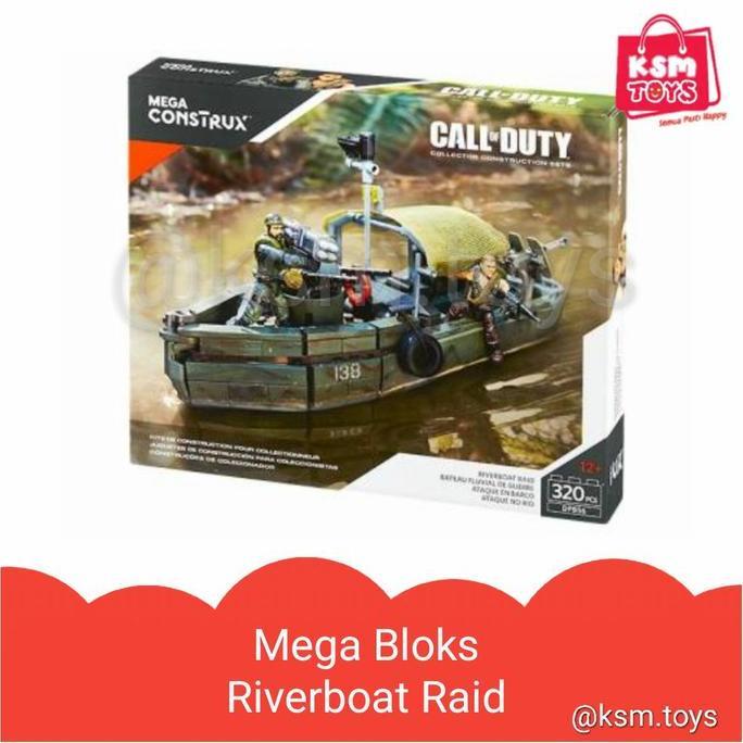 Mega Bloks Riverboat raid call of duty 320 pcs bricks blocks