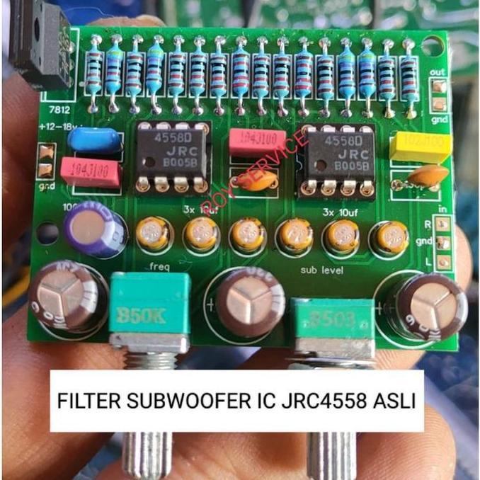 FILTER subwoofer ic jrc4558 asli jual sesuai ikalan modul