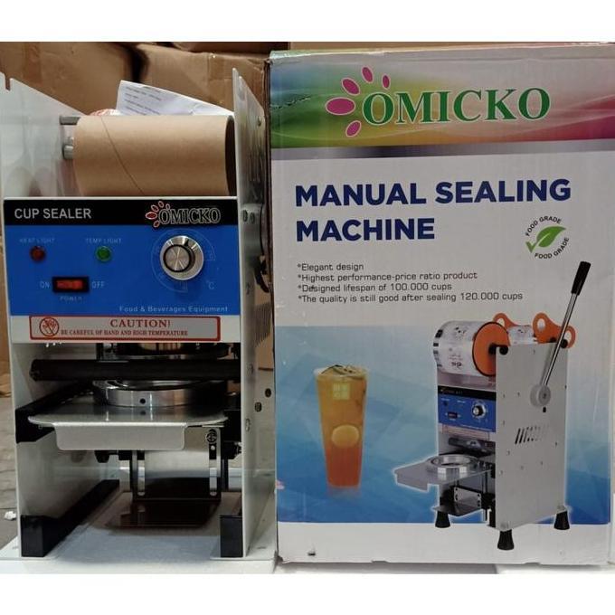 Mesin Cup Sealer Press Gelas Plastik OMICKO C39 TERBARU