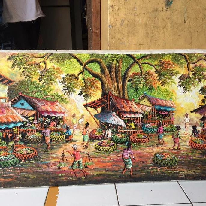 lukisan pasar tradisional GAN