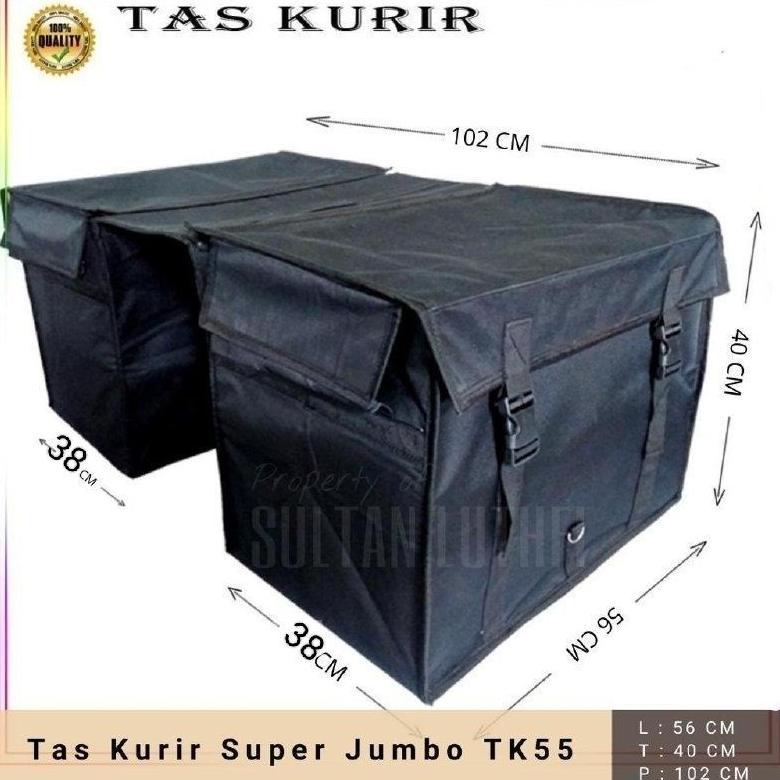 TOPS Tas Motor Anti Air Tebal Kuat Tas Obrok Pos Keranjang Motor Jumbo
