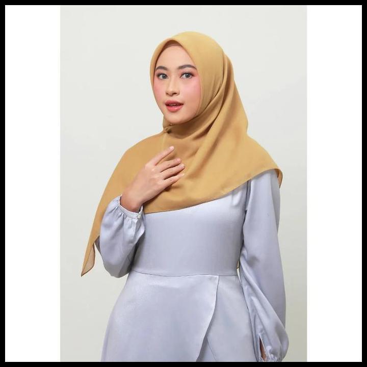 Zoya Benazir Plain Scarf Kerudung Hijab Jilbab Segiempat Polos 100% Original