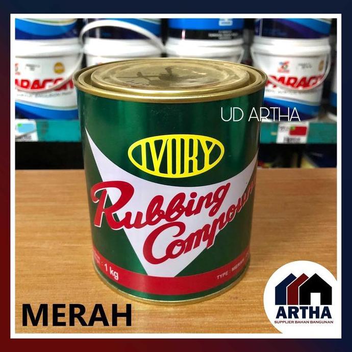 Ivory Rubbing Compound MERAH - Kompon Poles Mobil Pengkilap Otomotif