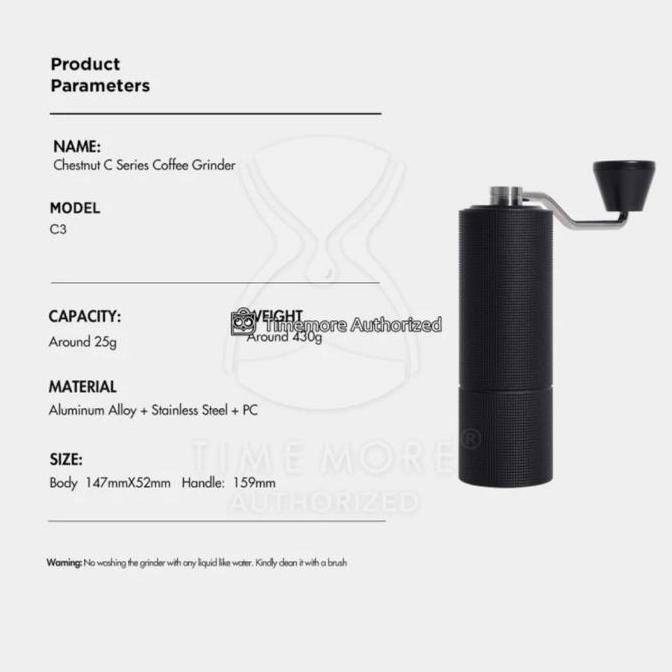 Grinder Chestnut C3 merupakan Versi Grinder Upgrade dari Chestnut C2