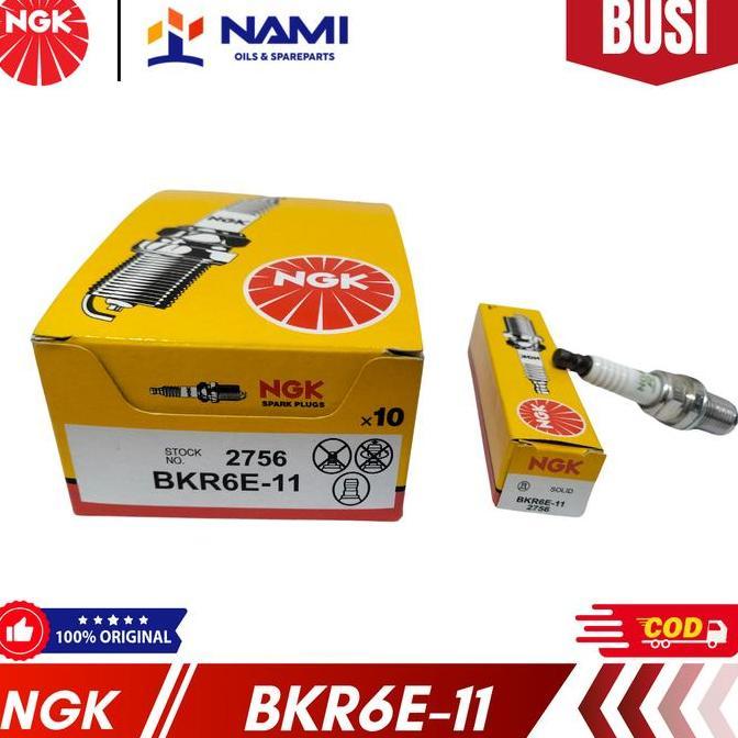 TERBARU - GROSIR *NGK BKR6E-11 / BKR 6 E -11* Busi motor - Original