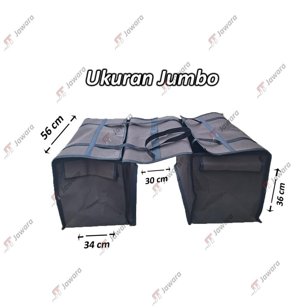 Jawara Obrok Tas Motor Bahan Kanvas Terpal Truck Model Tutup Samping