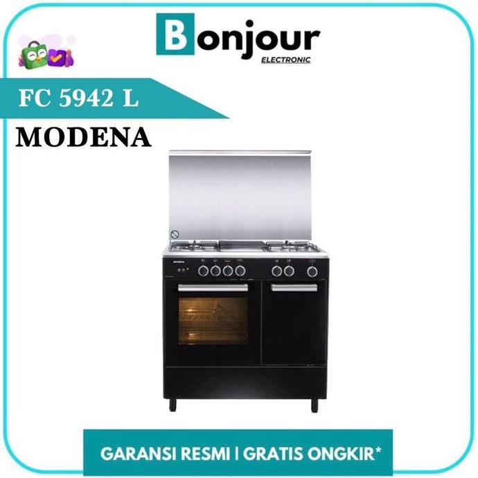 TERBARU - Kompor Standing Modena FC5942L Stainless Steel Kompor 4 Tungku Modena FC 5942 L [ORIGINAL]