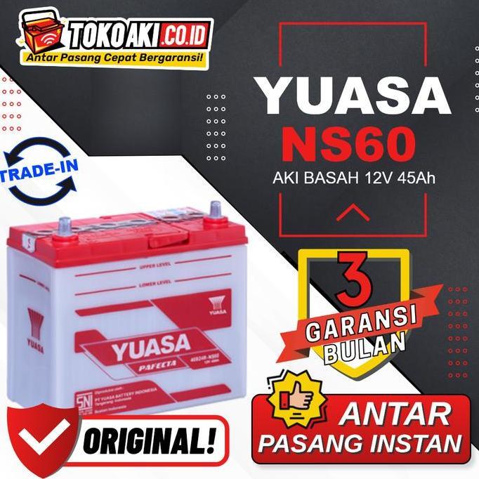 TERLARIS - Yuasa Pafecta NS60 - 12V 45Ah