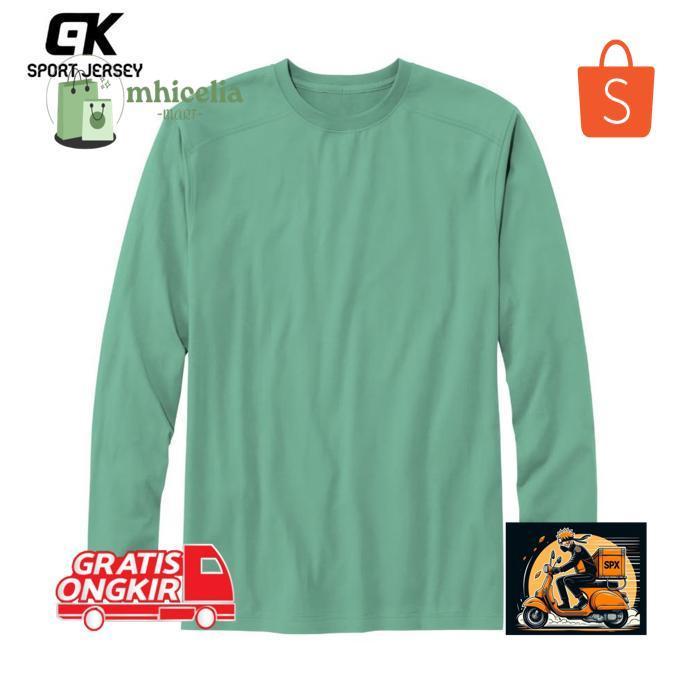 uk-12 fgk-45 Re27 KAOS OLAHRAGA LENGAN PANJANG POLOS JERSEY SEPAK BOLA FUTSAL BADMINTON VOLLY LARI G