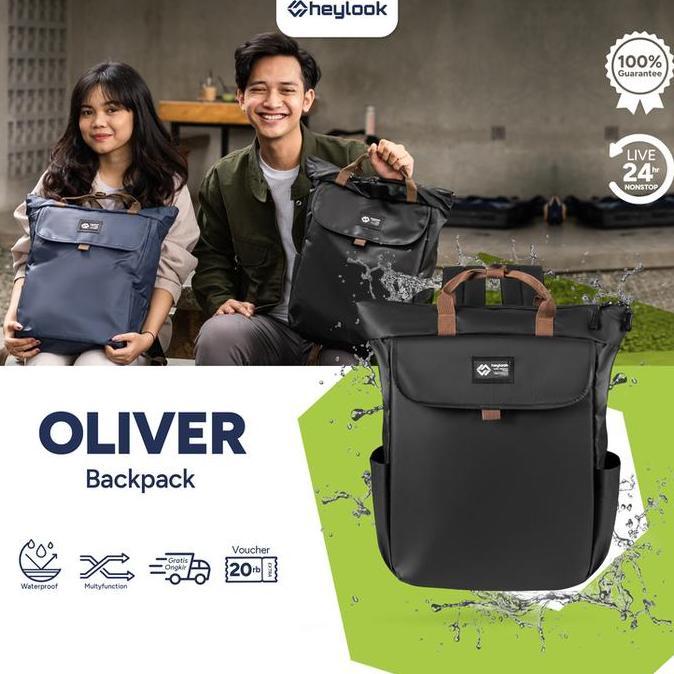 Tas Ransel Oliver Tas Sekolah dan Laptop Pria Wanita