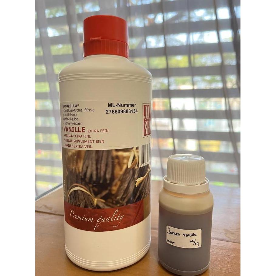 Jansen Vanilla Extract Extra Fine Pasta Vanila Liquid Flavour 100gr