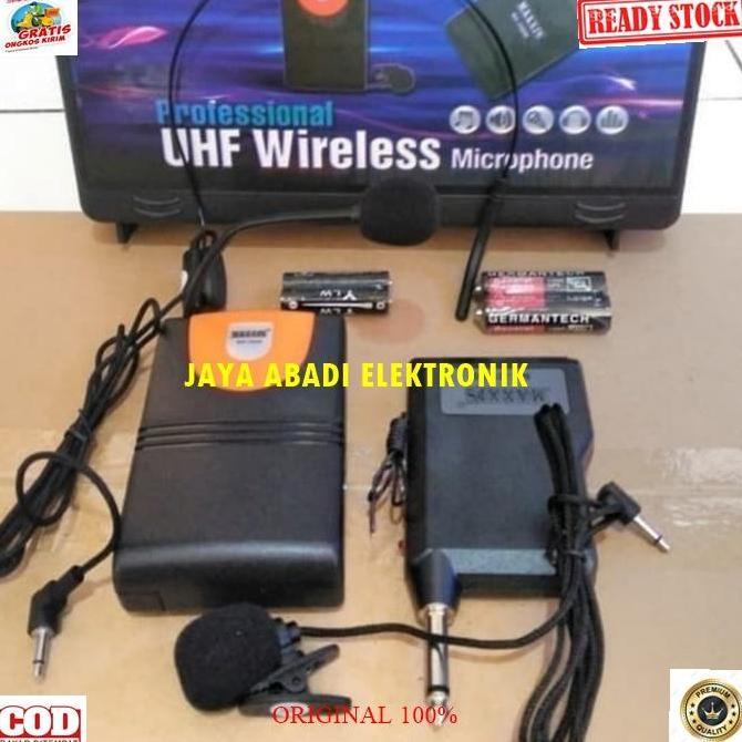 ORIGINAL MIC WIRELESS SINGLE UHF MIK HEADSET BANDO KLIP ON PRO VOKALL Original