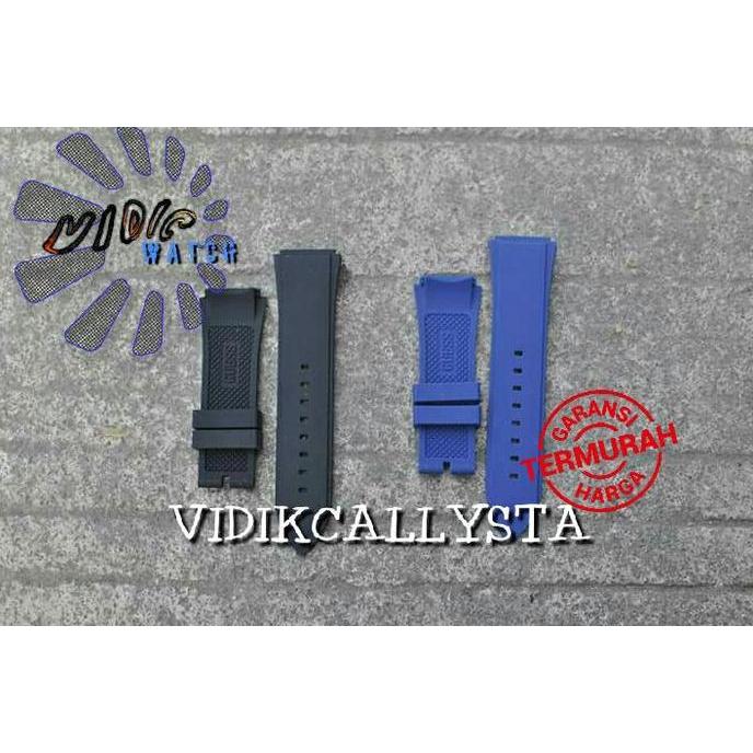 DF382>> TALI JAM GUESS PRIA HITAM KARET RUBBER STRAP GUESS MAN BLACK SILICONE