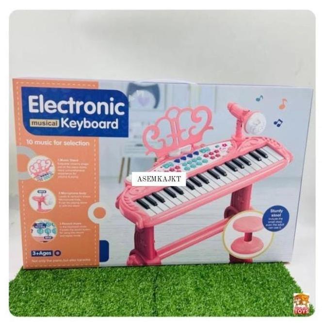 PASAR ASEMKA13 - Piano Mainan Anak Organ Musik Castle Piano Kado Mainan Original