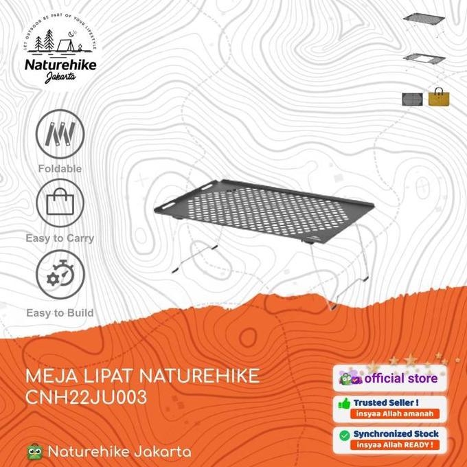 Meja Lipat Stainless Portable Outdoor Camping Naturehike Cnh22Ju003