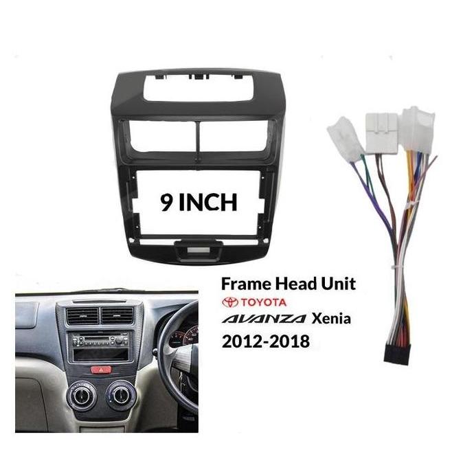 Frame 7 Inch / 9 Inch / 10 Inch Toyota Avanza / Daihatsu Xenia 2012 Panel Head Unit
