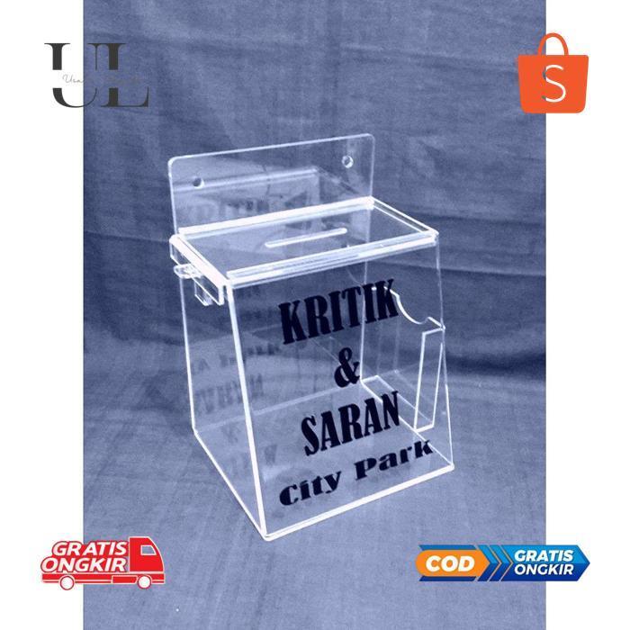 Promo Spesial h-4 Acrylic kotakAkrilik kotak saran/kritik&saran Keren Original Premium