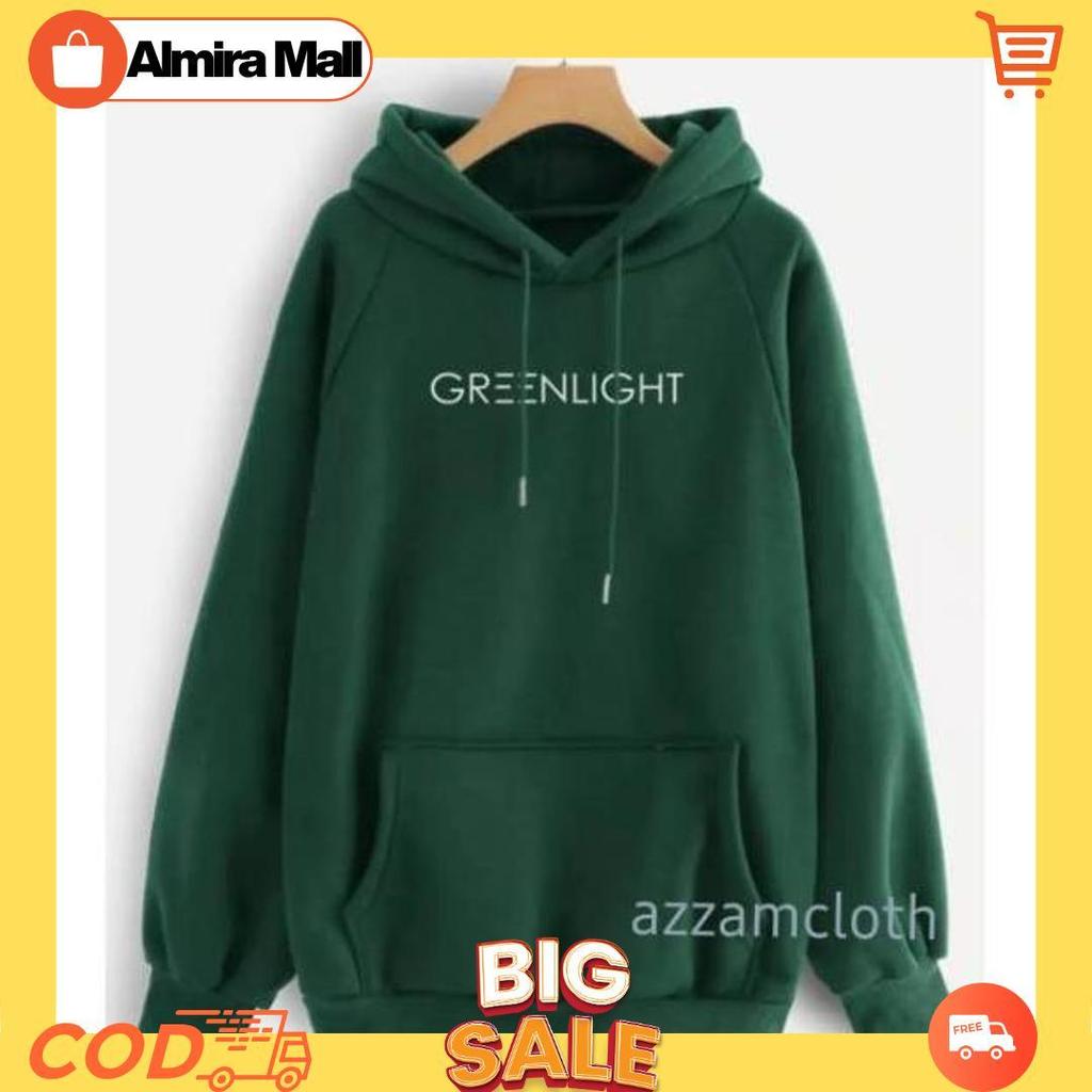 JAKET SWEATER HOODIE HIJAU BOTOL GREENLIGHT [B1][B1]