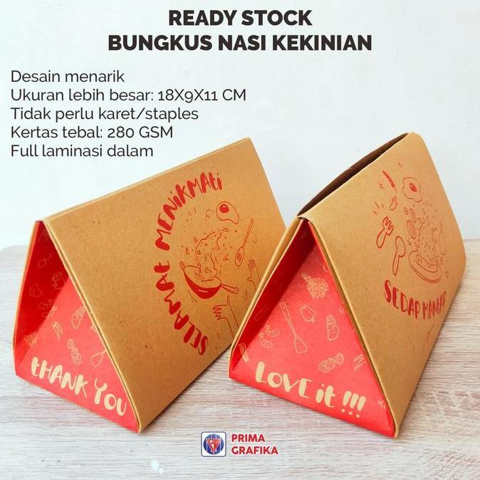 Terlaris Bungkus Nasi Kekinian / Rice Pack - Box Nasgor Box Warteg Box Nasi Sayur Box Nasi Padang Bo