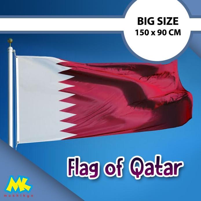 ew-98 PK32 Bendera Qatar / Qatar Big Flag Original Hemat