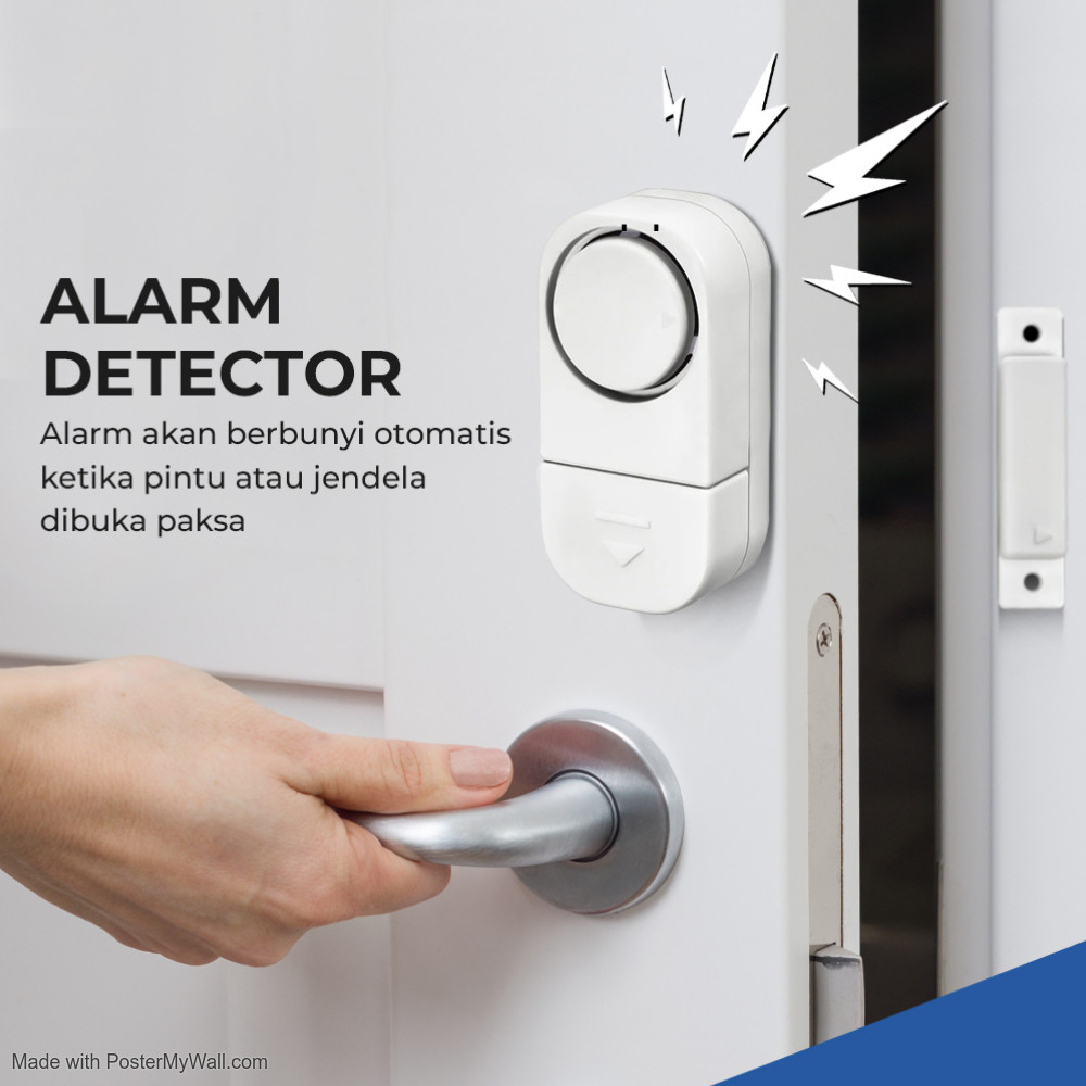 [ SUPER ] Alarm Rumah Anti Maling Alarm Pintu Rumah Alarm Magnet Jendela Rumah