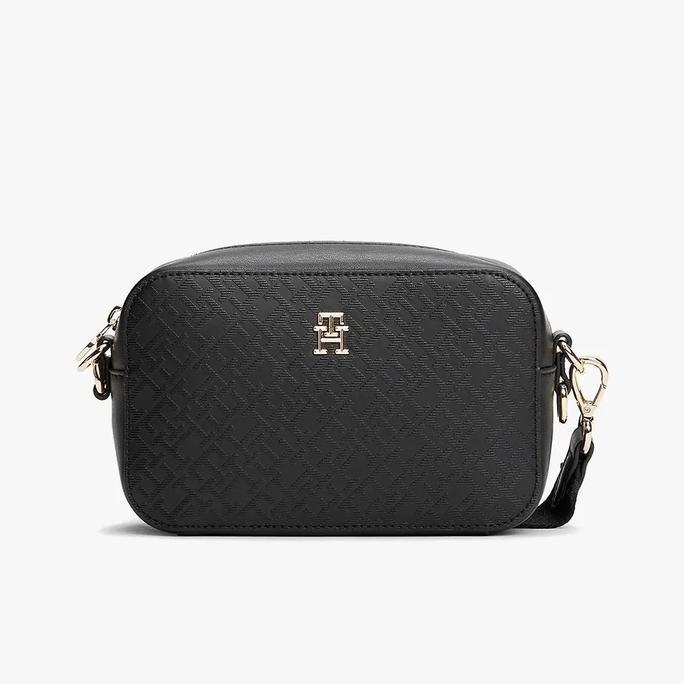 Tommy Hilfiger - Textured Monogram Crossbody Bag Tas Selempang Wanita