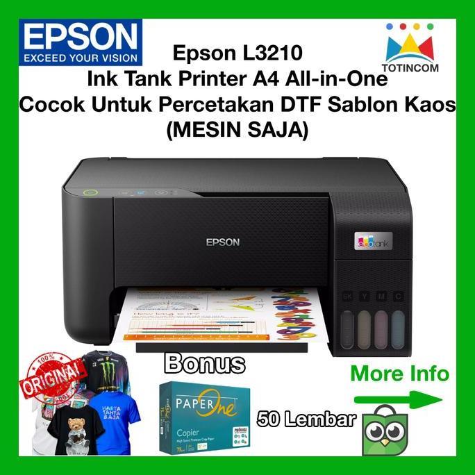 TERMURAH - l3210 Printer Ink Jet l 3210 Epson Mesin saja untuk Sablon Per cetakan All In One Printer