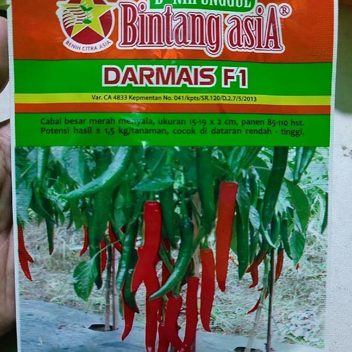 Terlaris Benih Cabe Merah Besar Darmais F1 10Gr