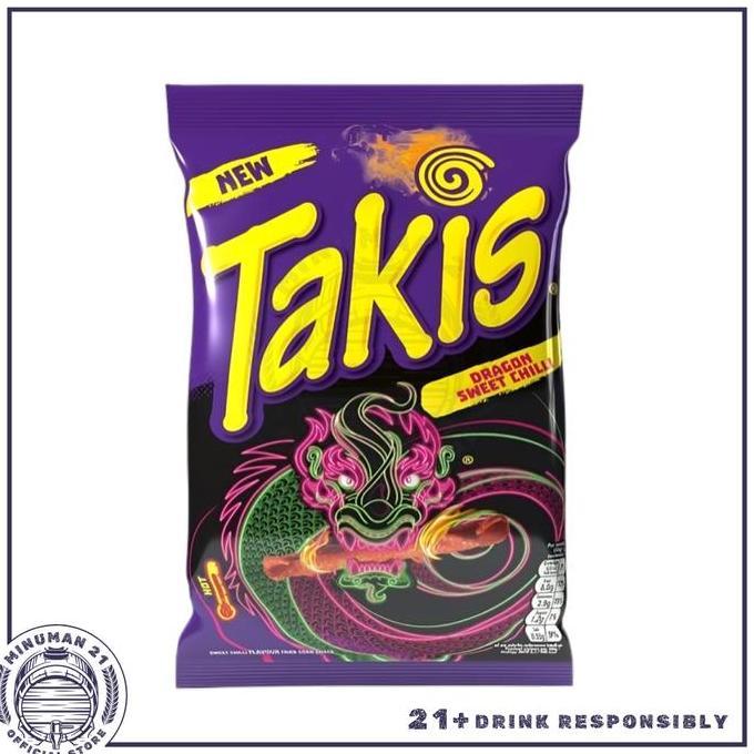 Terlaris TAKIS DRAGON SWEET CHILLI 3.25 OZ - SNACK IMPOR USA