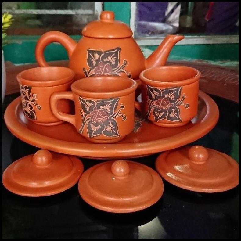 Bisa Cod Poci Tanah Liat Set 31 Teko Tanah Liat Khas Tegal ||