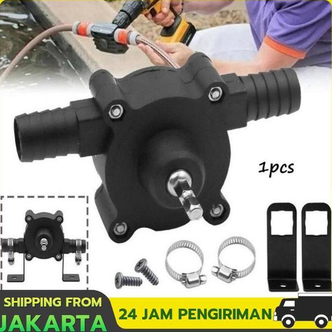1Set Adaptor Self Priming Pump Pompa Bor Tangan Ubah Bor Drill Jadi Bor Pompa Air Pompa Bor Tangan E