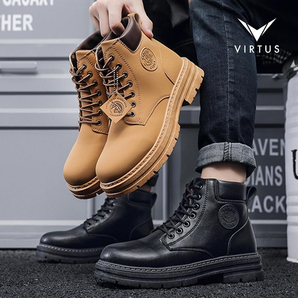 VIRTUS Wear 39 - 48 APOLLO Sepatu Ukuran Besar Jumbo Sneakers Boots Gunung Pria Kulit Casual Casual