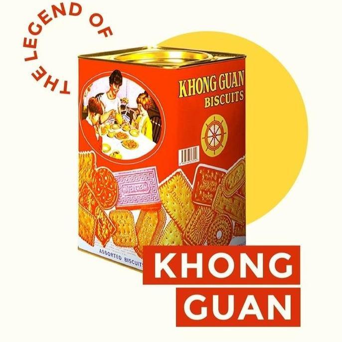 BISKUIT KALENG KHONG GUAN 1600gr MERAH ASSORTED ROTI KUE KERING PARCEL ARG