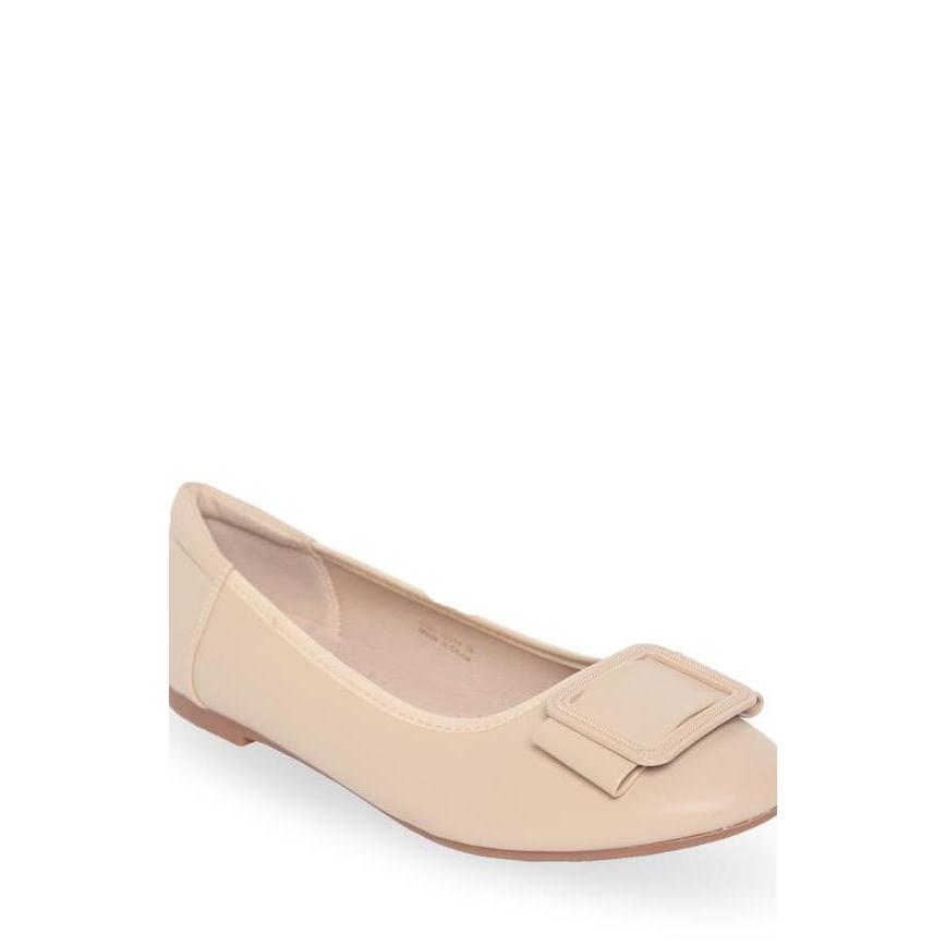 Ncy Shoes Sepatu Wanita Lilah Flat Shoes Warna Cream