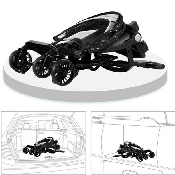 Hapyee Magic Stroller Baby Lipat Travelling Dorongan Bayi Stroller