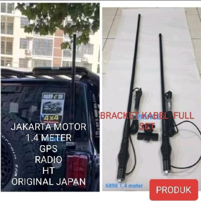 Promo Antena Ht, Gps, Radio 1.4Meter Full Set Bracket Dan Kabel Tinggal Pasang Cod