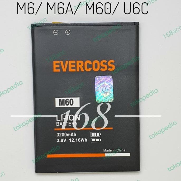 Baterai Batre Evercoss M6 M6A Batere Evercoss M60 Original Battery