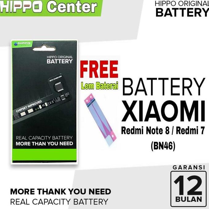 BATERAI HIPPO Compatible with Xiaomi Redmi 7 ( BN46 ) Hippo Baterai Compatible with xiao mi BN46