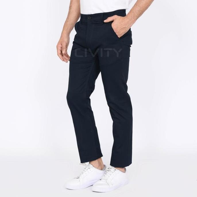 Celana Chino Panjang Pria Civity Navy