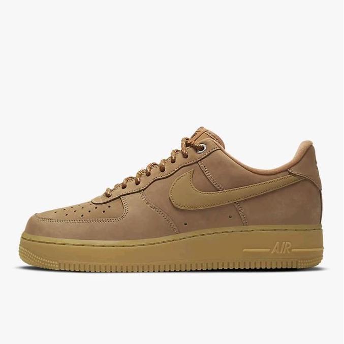 TERLARIS Sepatu Basket Pria Nike Air Force 1 Low Flax Wheat CJ9179-200