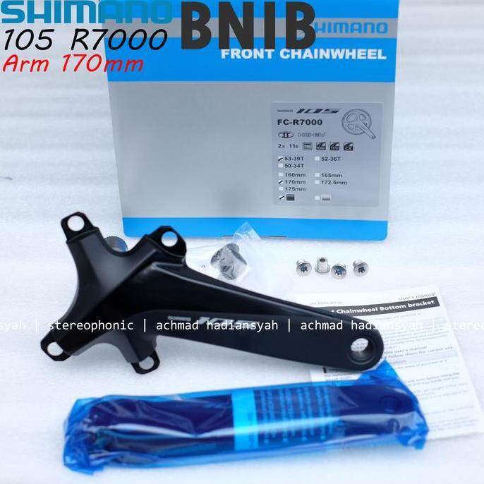 New Crank Arm Only.. Crank Shimano 105 Fc-R7000 Arm 170Mm Bcd110 4 Kualitas Terbaik Harga Termurah