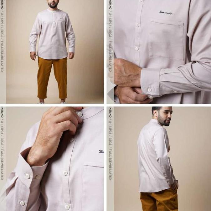 Promo SAMASE Original Baju Koko Kemeja Kemko Basic U-112P COD